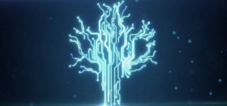 Digital tree. Business intelligence concept.