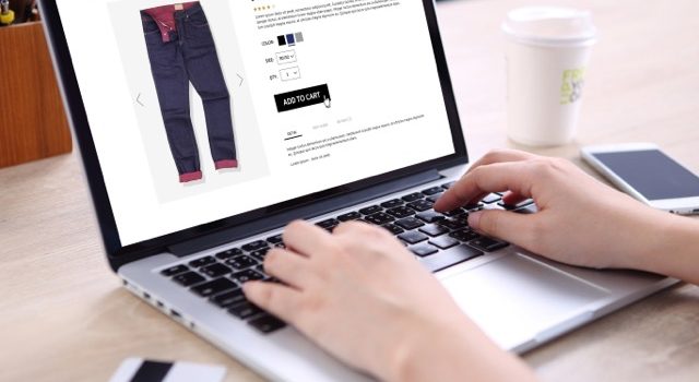 person shopping on ecommerce site